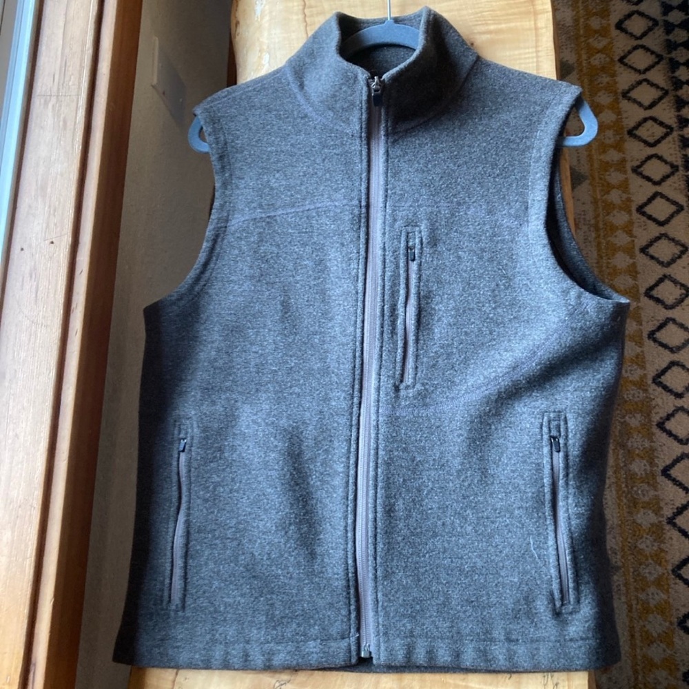 Ibex Blue Merino Wool Vest size M/L